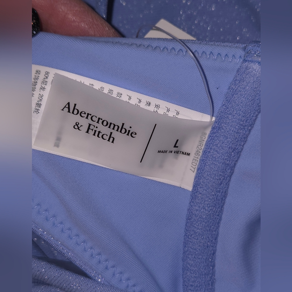Abercrombie & Fitch Light Blue Shimmer Bikini Set - Picture 8 of 8